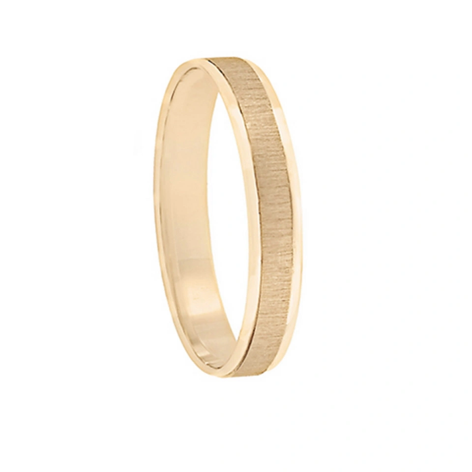 Alianza Boda Plana Oro Amarillo 18k 3.5mm