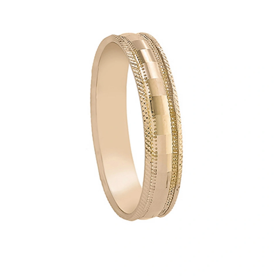 Alianza Boda Plana Oro Amarillo 18k 4mm