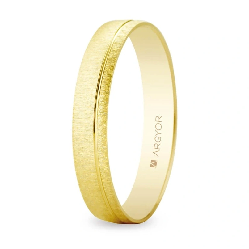 Alianza de boda en oro mate-brillo 3,5 mm (5135473)
