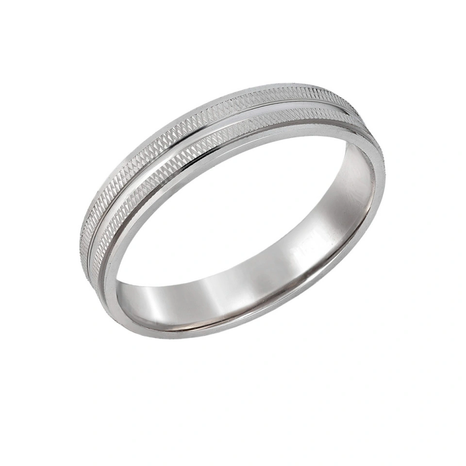 Alianza Boda Plata 4mm Plana P07
