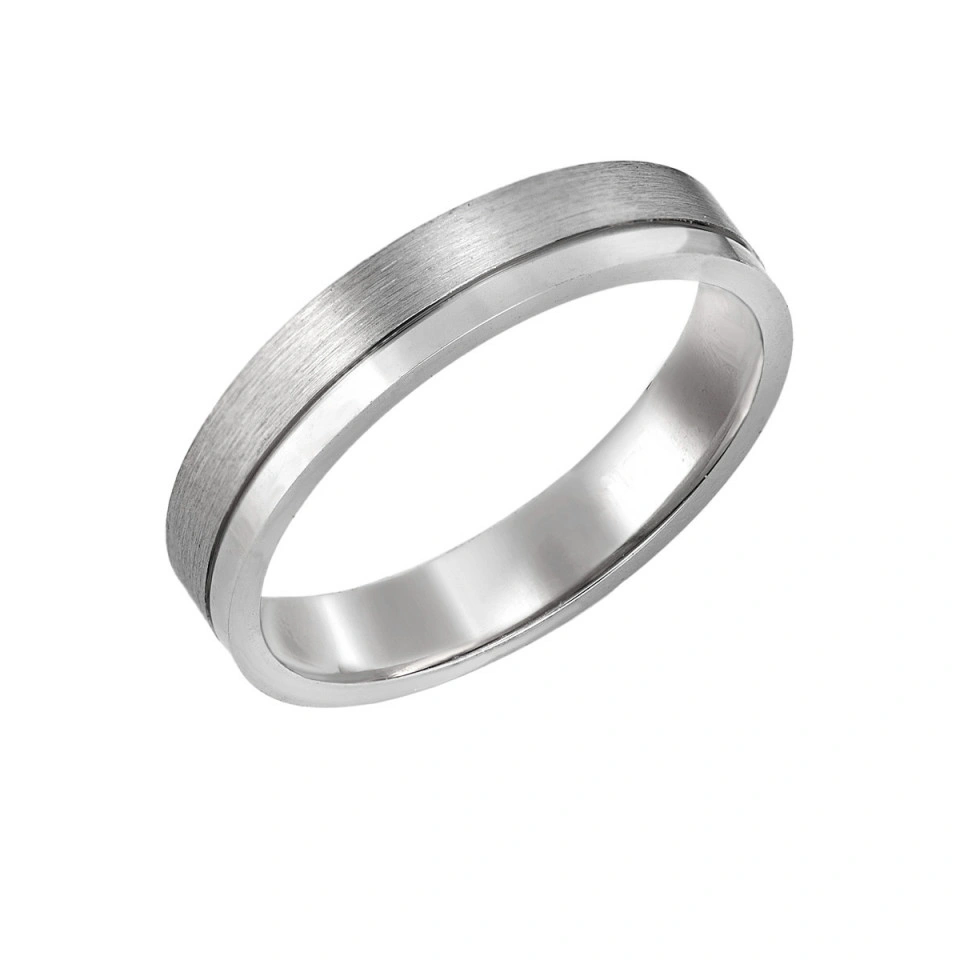 Alianza Boda Plata 4mm Plana P08