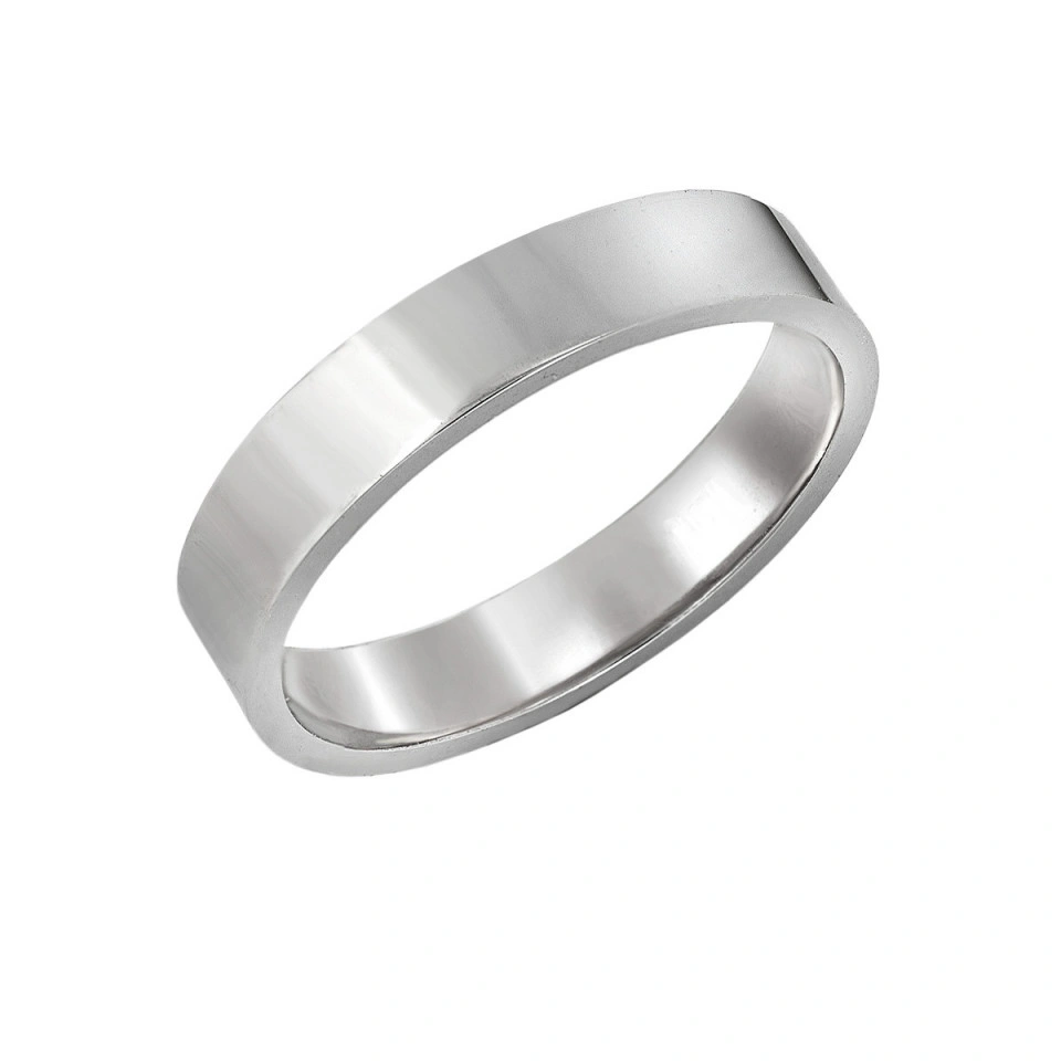 Alianza Boda Plata 4mm Plana P11