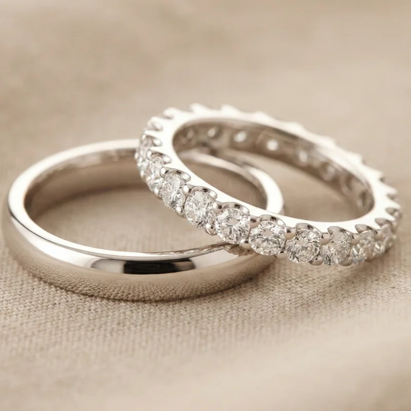 Alianzas de Boda con Diamantes