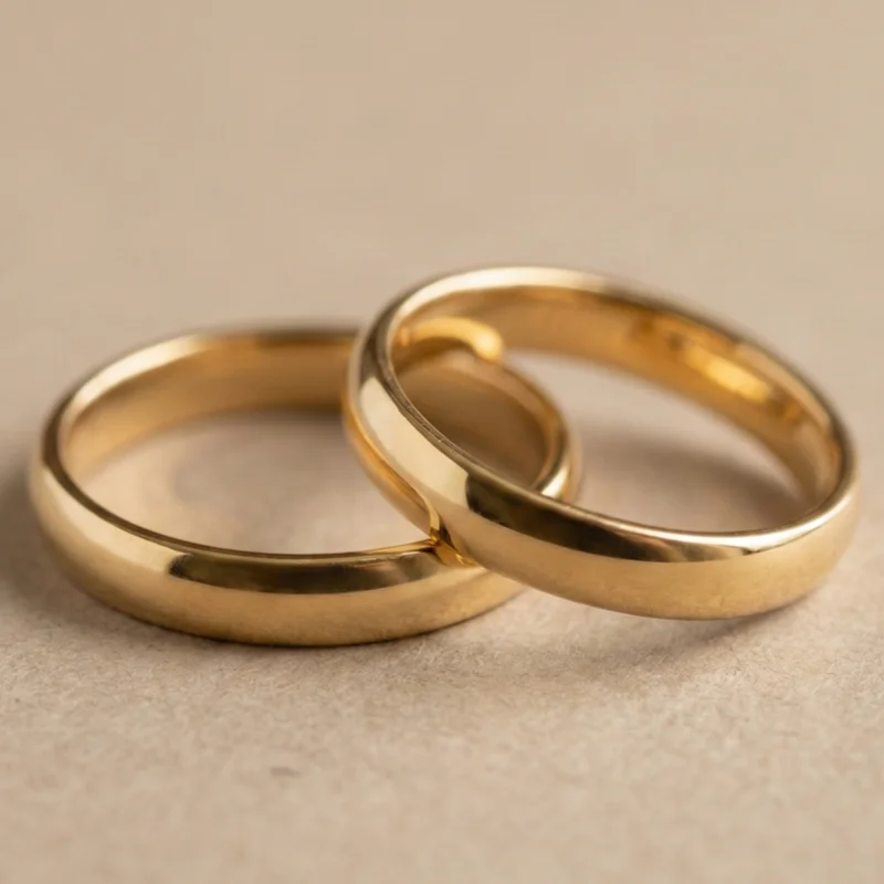 Alianzas de Boda Clásicas en Oro Amarillo