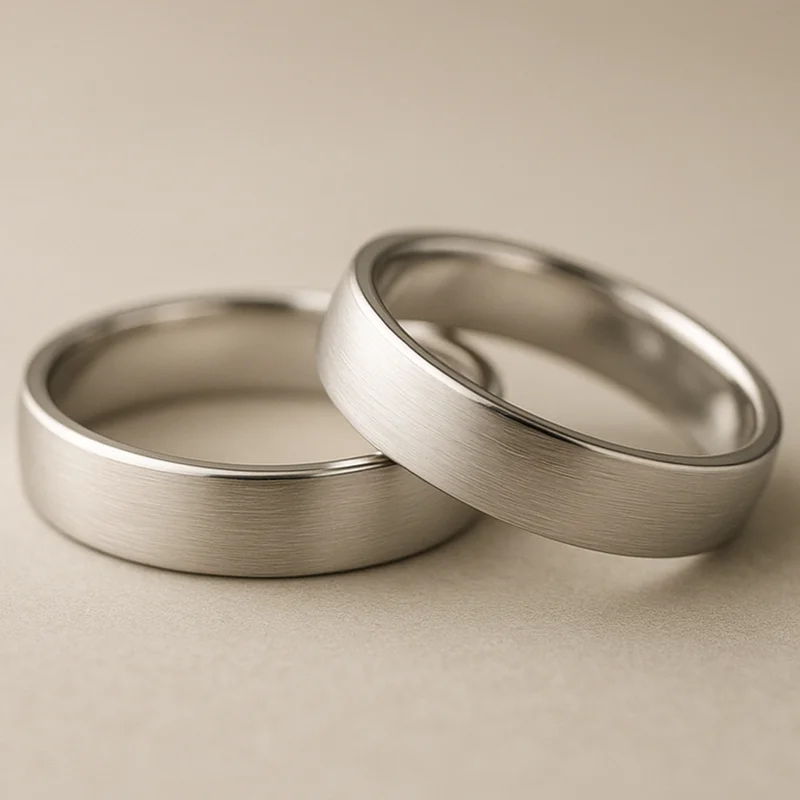 Alianzas de Boda en Oro Blanco 18k