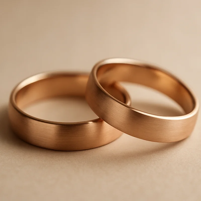 Alianzas de Boda en Oro Rosa