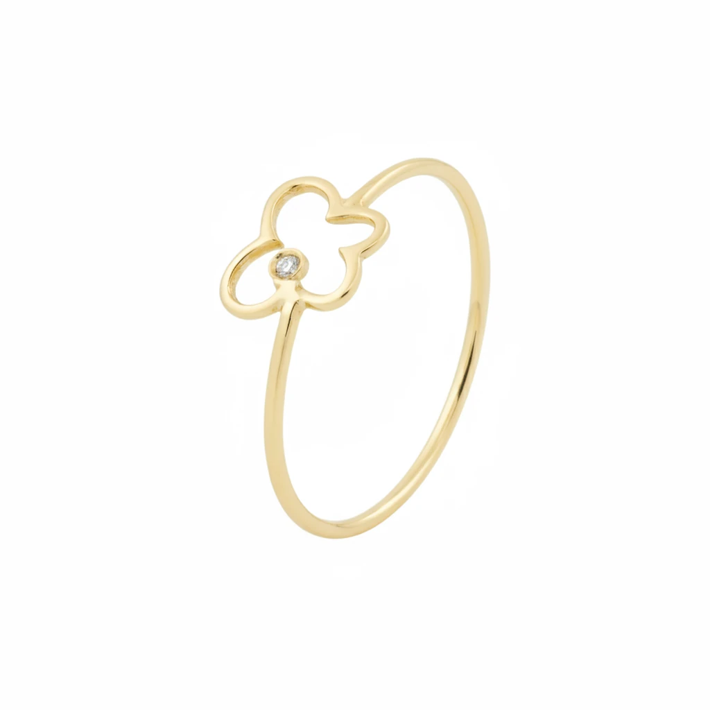 Sortija Mariposa Oro Amarillo 18k