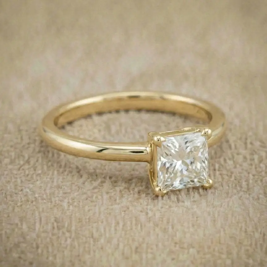 Anillos de Compromiso en Oro Amarillo