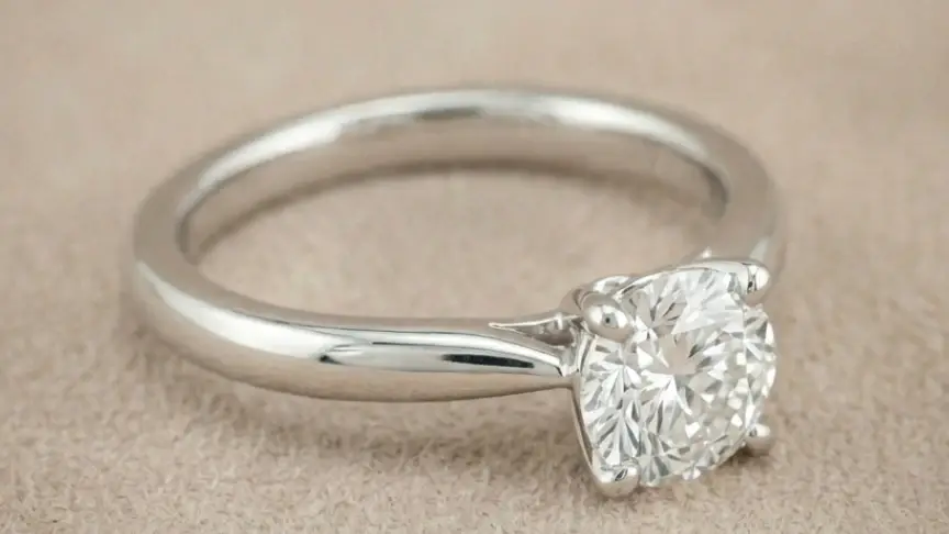 Anillos de pedida en oro blanco